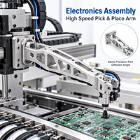 Composants d'armes de préhension à grande vitesse en aluminium 6061 usinés sur mesure par CNC pour l'assemblage électronique