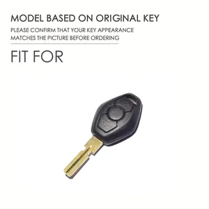 Custodia in pelle per chiave auto per <span class=keywords><strong>BMW</strong></span> X3 X5 <span class=keywords><strong>Z3</strong></span> Z4 3 5 serie 7 E38 E39 E46 E83 Set di accessori protettivi in pelle scamosciata - Product Image 3