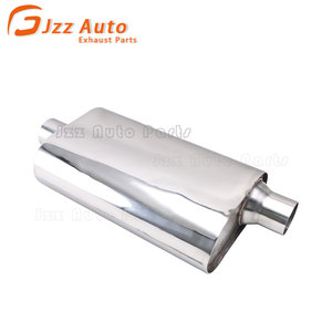 <span class=keywords><strong>Silencieux</strong></span> d'échappement universel pour voiture, double chambre intérieure, ouverture 63-76mm, corps 220x100mm, longueur totale 510mm, tube intermédiaire - Product Image 4