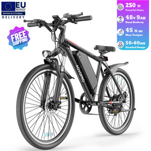 Bicicleta Eléctrica Urbana AOVOPRO en Stock en la UE, 26 Pulgadas, 48V, Envío Gratuito, Pantalla LCD, 250W - Product Image 1