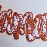 Cadeau de fête des mères Mama Chenille Patches brodés thermocollants écologiques à coudre style lettre anglaise pour vêtements pour femmes