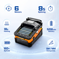 Máquina de Empalme por Fusión de Fibra Óptica Ai 5 Pro GPRS con Seis Motores, Equipo FTTH con Empalme por Fusión Automático de 1 Año