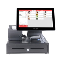 Fabricante de fábrica Proveedor Restaurante Pantalla táctil de 15,6 pulgadas Sistema POS Caja registradora Terminal POS todo en uno para Windows 10