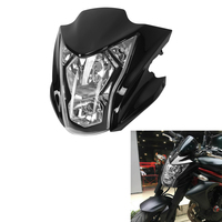 Ensemble de carénage de phare TCMT compatible avec Kawasaki ER6N ER-6N 2012-2016, carénage avant de phare, pièce de moto