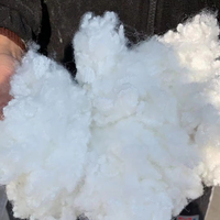 Matériau de remplissage en fibre de polyester siliconée conjuguée creuse 3D