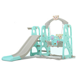 Tobogán pequeño de plástico para niños, Tobogán de plástico para interiores con columpio, juguetes de plástico a la venta - Product Image 2