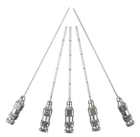 Populaire NO.12 tête ronde trou latéral aiguille 50MM/100MM longueur trou latéral métal seringue aiguille distributeur machines-outils accessoires