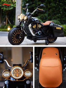 Moto électrique pour enfants, tricycle à deux places avec <span class=keywords><strong>musique</strong></span>, extra-large pour garçons et filles de 3 à 12 ans - Product Image 2
