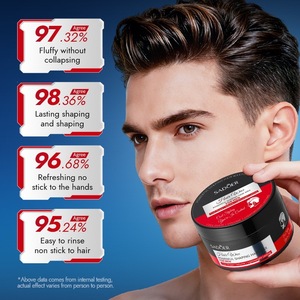 <span class=keywords><strong>Cire</strong></span> Coiffante 100g Fixation Forte Texturisante Fini Mat Pommade pour Hommes et Femmes <span class=keywords><strong>Coiffure</strong></span> Quotidienne Modélisation Contrôle Anti-Frisottis Cadeau - Product Image 3