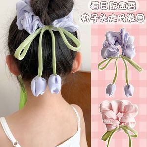 <span class=keywords><strong>Fascia</strong></span> <span class=keywords><strong>per</strong></span> <span class=keywords><strong>capelli</strong></span> a forma di ragazza con fiore francese a tulipano intestino crasso - Product Image 4
