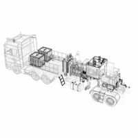 Vente chaude 2024 Unité de pompage de fluide de traçage pour champs pétrolifères de la marque FRSTEC, montée sur remorque/skid/camion, moteur triplex 600 CV