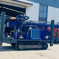 Foreuse mobile sur chenilles BDM-350SM pour puits d'eau profonde de 350 m, équipée d'un système hydraulique avancé