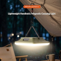 Lampe LED de camping extérieure mince, lampe LED de tente mobile, IP65, intensité réglable, portable, rechargeable par USB, batterie au lithium