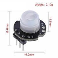 Mini SR602 modul Sensor inframerah manusia Sensor sakelar induksi detektor pyroelektrik produk jaringan PI dan Antarmuka