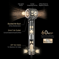 LANSAM LS-7001 2025 Styler multifonction créatif tout-en-un avec moteur sans balais, 3 vitesses, 4 réglages de chaleur, 1300W, styler à cheveux auto-bouclant