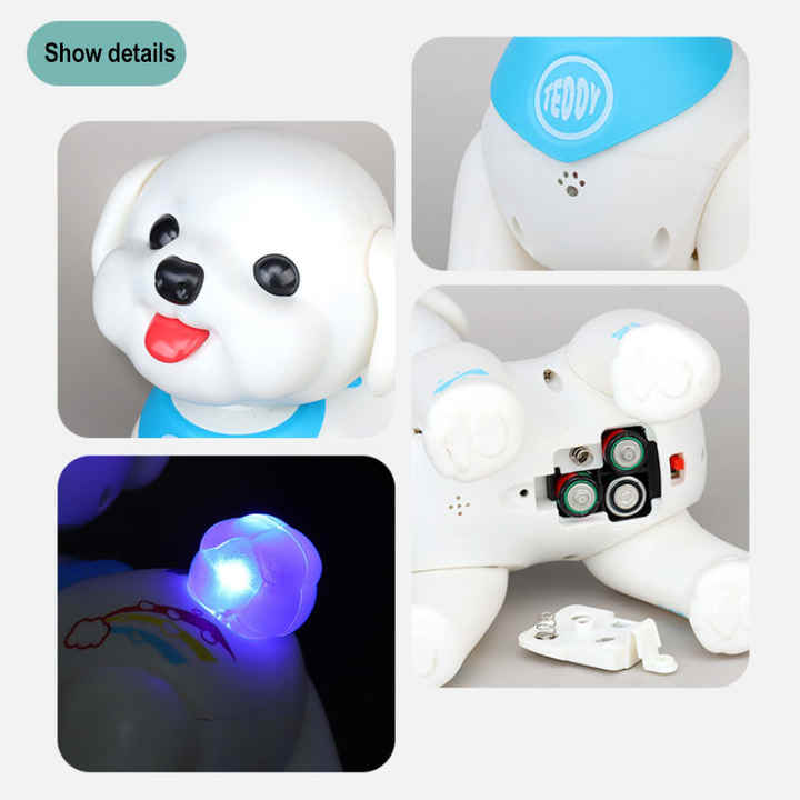 Toy Smart Dog Intelligent Programming Remote Control Teddy Robot Dog Toy for Boys and Girls Gift