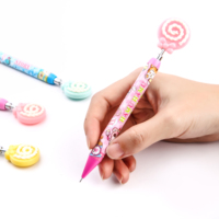 Lot de crayons mécaniques en plastique colorés et mignons de 0,5 mm pour étudiants et enfants