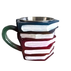 Tasse à café en résine peinte, forme carrée, design original, réutilisable, cadeau - Product Image 1
