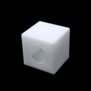 Abat-jour en verre carré blanc givré en opale soufflé à la bouche pour lampes murales et lampes de plafond - Product Image 1