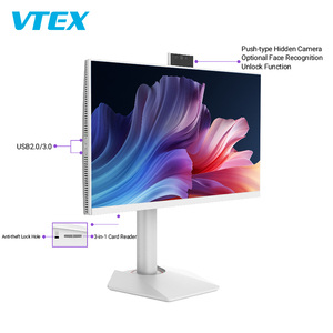 23.8 "27" รุ่นใหม่ทั้งหมดในพีซีเครื่องเดียวป๊อปอัพความเป็นส่วนตัวกล้องจดจำใบหน้า IPS หน้าจอ VA Type-C Win11คอมพิวเตอร์ทั้งหมดในเครื่องเดียว - Product Image 3