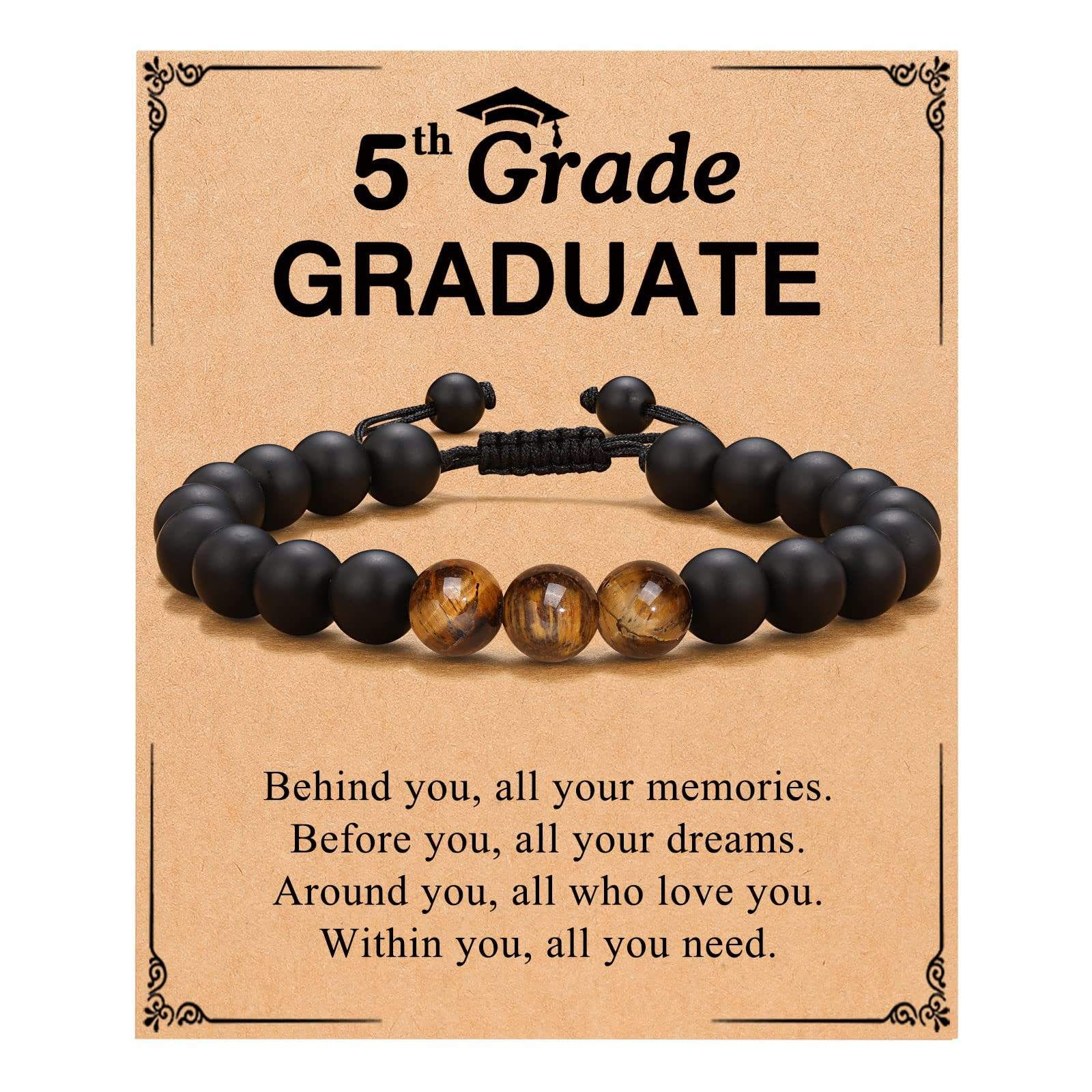 Pulsera + tarjeta 5to grado