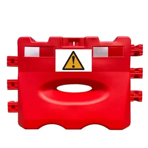 Новый дизайн, экологически чистый пластиковый водозаполненный баррикад для дорожного движения, Баррикада для использования на дорогах и дорогах - Product Image 1