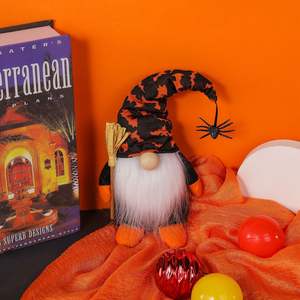 Espeluznante Gnomo de Halloween Muñeca sin rostro Bruja Estatuilla coleccionable temática para graduación Fiestas de Diwali Lindo estante de mesa espeluznante - Product Image 3