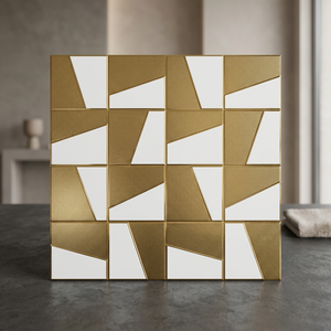 Bon prix, meilleure qualité, mosaïque de cristal irisée décorative de 9 mm, carreaux de céramique de luxe, aspect céramique, carreaux muraux pour salle de bain, extérieur - Product Image 4