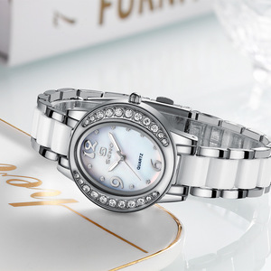 Nouvelle tendance coquilles Saint-Jacques de couleur ovale avec cadran en diamant design de montre personnalisé femmes montre à quartz luxe et ingéniosité - Product Image 5
