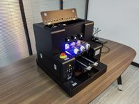 Terbaru 6 cangkir kecil uv flatbed printer A4 XP600 printhead pencetak pernis untuk casing ponsel pena kartu korek botol logam kaca
