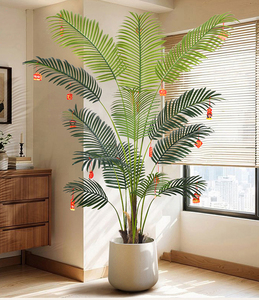 Plante artificielle <span class=keywords><strong>Dypsis</strong></span> de 250 cm, version à feuillage réduit et version à poils bruns ajoutés, vente directe d'usine, haut de gamme et luxueuse pour l'intérieur - Product Image 4