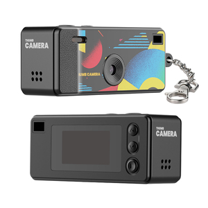 Mini caméra numérique mignonne en forme de porte-clés 1080P, petit gadget enregistreur photo et vidéo avec écran de 0,96 pouce et filtre photo - Product Image 2