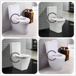 WC sanitaire chinois sans rebord avec chasse d'eau TORNADO à haute puissance - Product Image 3