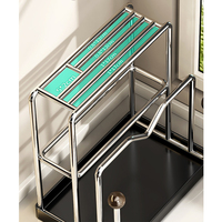 Support multifonctionnel pour couteaux et planches à découper en acier inoxydable, organiseur de rangement pour ustensiles de cuisine, gadget de cuisine domestique