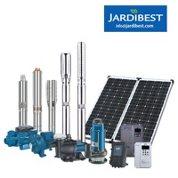 Pompe à eau solaire DC à grand débit, kit de pompe solaire submersible pour l'agriculture