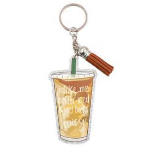 Porte-clés personnalisé style dessin animé, porte-clés en acrylique vierge imprimé UV, personnalisation de porte-clés en plastique - Product Image 1