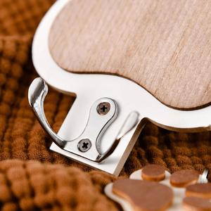 Personalized Wooden Leash Holder, Paw Print Wall Hook with Custom Pet Name, Collar & Keys Storage Hanger, Gift for Pet Lovers - Product Image 4