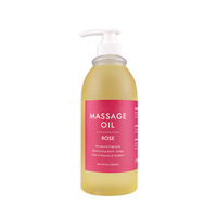 Huile de massage pour le corps et le visage 1L pour salon de beauté avec des huiles essentielles de rose, de lavande, de camomille et d'arbre à thé
