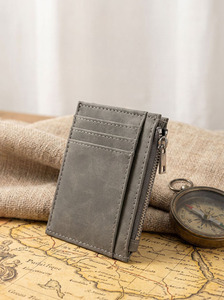 Tarjetero y Porta Identificaciones de PU, Diseño Vintage Ultrafino, Almacenamiento Portátil con Cierre para Pasaportes y Tarjetas de Crédito - Product Image 6