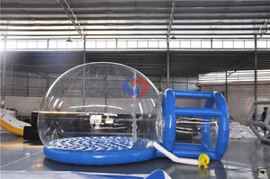 <span class=keywords><strong>Supermercado</strong></span> burbuja cabina de fotos Navidad aire soplado globo de nieve inflable para la venta - Product Image 2