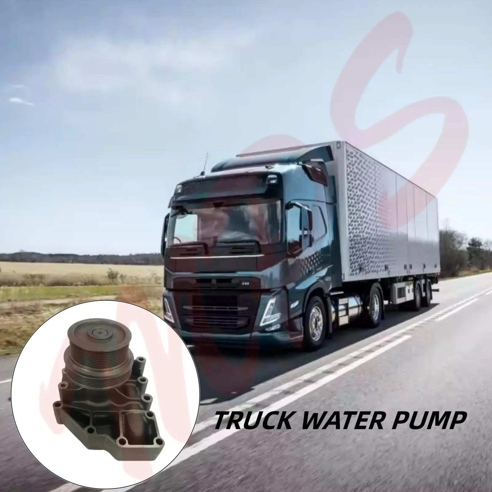 Vrachtwagen Reserveonderdelen Motoronderdelen Ijzeren Waterpomp Voor Cummins Motor Isx Qsx Oe 3800495 3680344 4025097rx 4089908nx