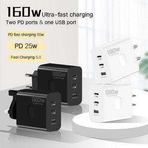 หัวชาร์จเร็วพิเศษ 160W หลายพอร์ต มาตรฐาน EU US UK แบบ Type-C PD สำหรับ Apple Samsung - Product Image 2