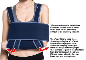 Penyangga Lengan Khusus Merk Ternama, Nyaman, Penopang Bahu Lembut untuk Pemulihan Cedera Rotator Cuff dan Patah Tulang - Product Image 4
