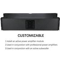 Altavoz de Línea de Rango Completo DBK K2 Dual de 12 Pulgadas, Equipo de Sonido Activo Personalizable, Sistema PA con Amplificador Integrado de 1800W