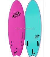 Planche de Surf Softboard avec Sac de Transport Sous Vide, en Fibre de Verre et Bois EPS pour Sports Nautiques Océaniques, Aileron Inclus