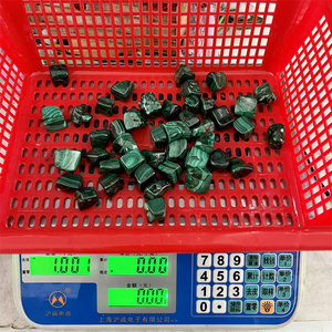 Bán buôn Chất lượng cao tinh thể tự nhiên cọ đánh bóng Malachite pha lê sụt giảm để trang trí - Product Image 6