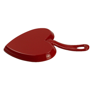 Poêle à frire en <span class=keywords><strong>fonte</strong></span> <span class=keywords><strong>émaillée</strong></span> personnalisée de haute qualité en forme de cœur, compatible lave-vaisselle, four et cuisinière à gaz - Product Image 4