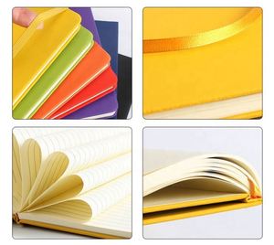 สมุดบันทึกไดอารี่ A5 พร้อมสายรัดยางยืด ปกหนัง PU พิมพ์โลโก้แบรนด์ สมุดโน้ต สมุดจดบันทึก ปกหนัง PU แบบกำหนดเอง ขายส่ง - Product Image 5