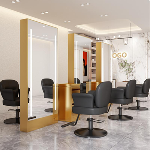 Espejo de Salón Rectangular con Marco de Metal Negro, Arqueado, con Luz LED, Montado en la Pared, Diseño Moderno - Product Image 5
