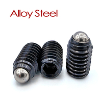 Acier inoxydable Alliage Acier Noir Oxyde 1/4 5/16 3/8-16UNC Vis de réglage Ressort à billes Plongeur